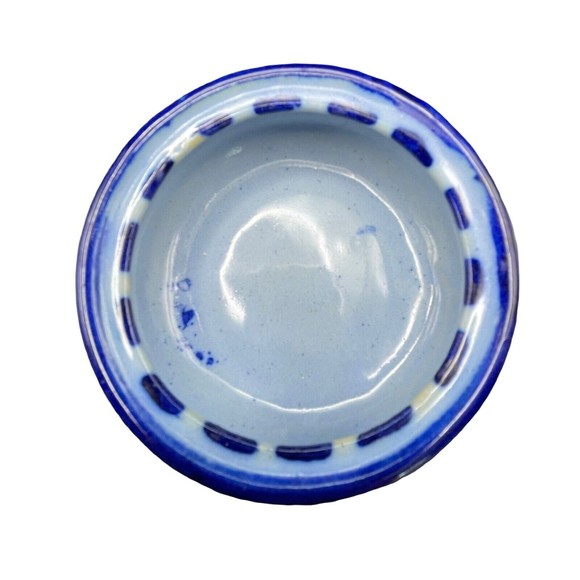 Vestal Alcobaca Portugal Two (2) Tier Trinket Dish #520 Hand Painted Signed - Picture 9 of 12